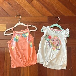 Set of girls tank tops size small.